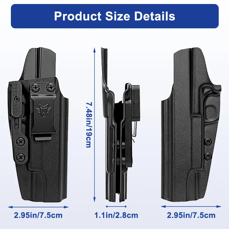 1911 with Rail IWB Concealed Quick Draw Holster
