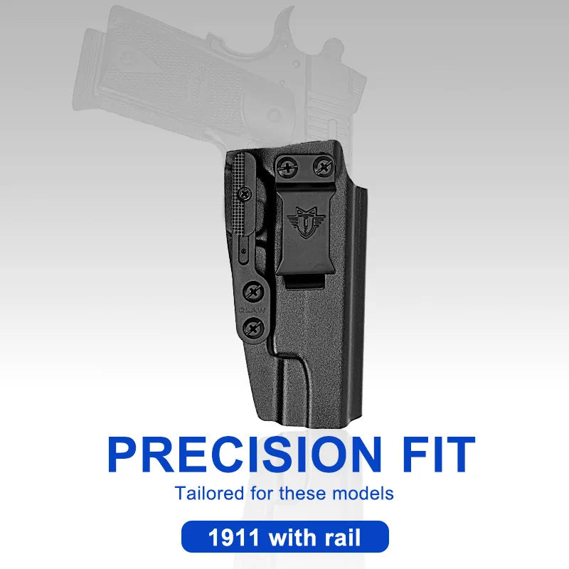 1911 with Rail IWB Concealed Quick Draw Holster