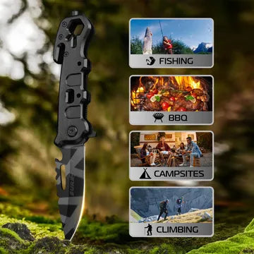 Apex Shatter: Stainless Steel Emergency Rescue Knife