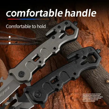 Apex Shatter: Stainless Steel Emergency Rescue Knife
