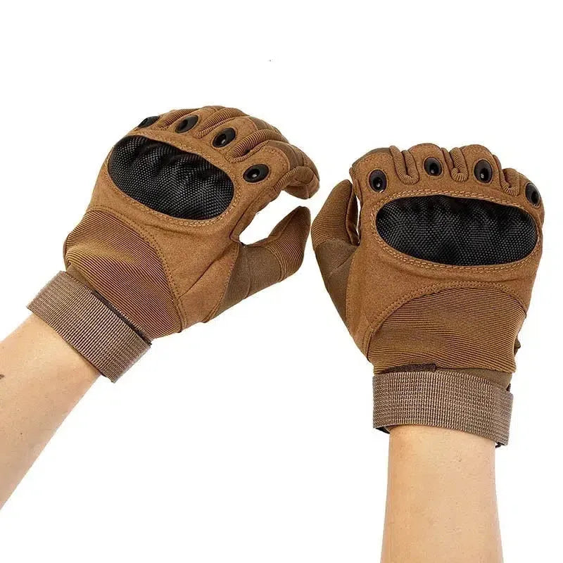 B8 Touch Screen Anti-Skid Hard Knuckle Full Finger Tactical Gloves
