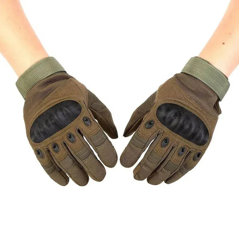 B8 Touch Screen Anti-Skid Hard Knuckle Full Finger Tactical Gloves