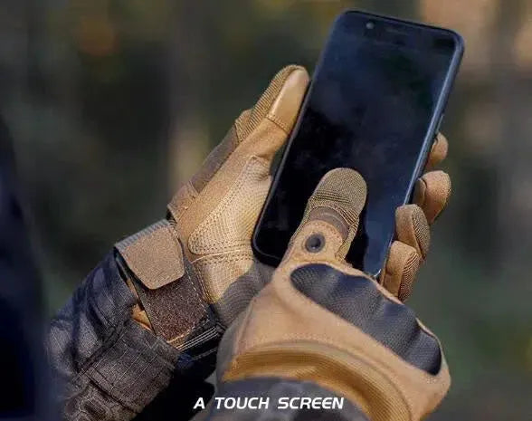 B8 Touch Screen Anti-Skid Hard Knuckle Full Finger Tactical Gloves