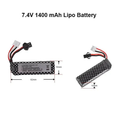 7.4V 11.1V SM-Plug Lipo Battery for Most Gel Blasters