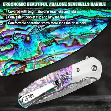 Shellshade Swoop: VG10 Stainless Steel Pocket Hunting Knife