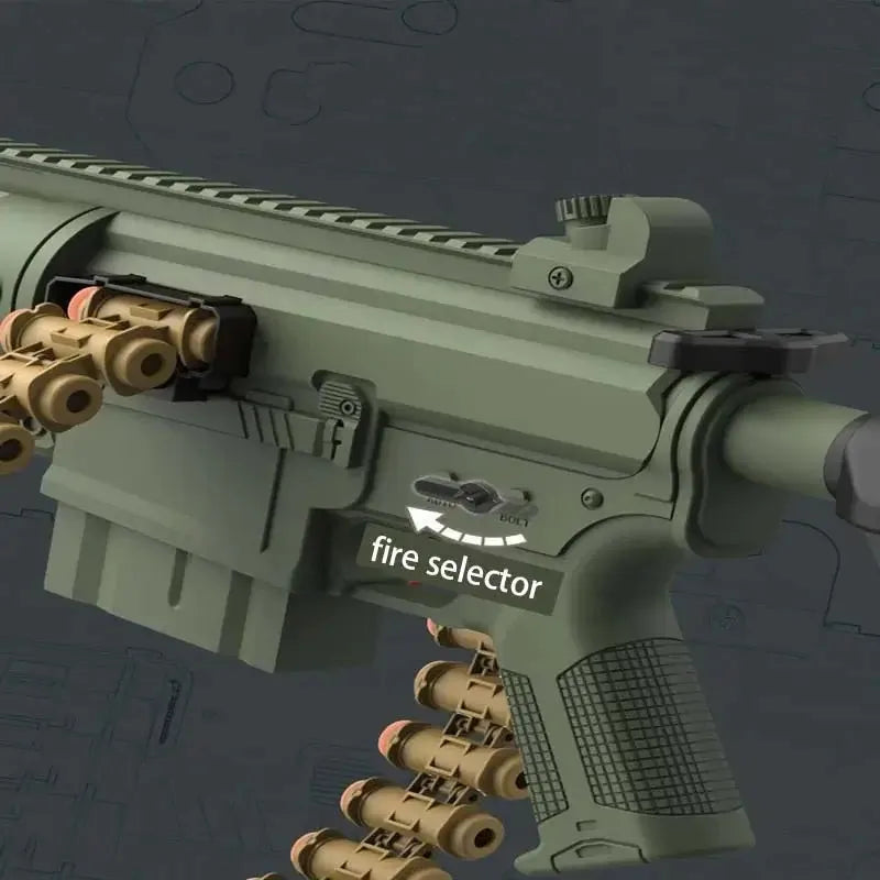 TriggerToy Belt-Fed Gatling Foam Blaster