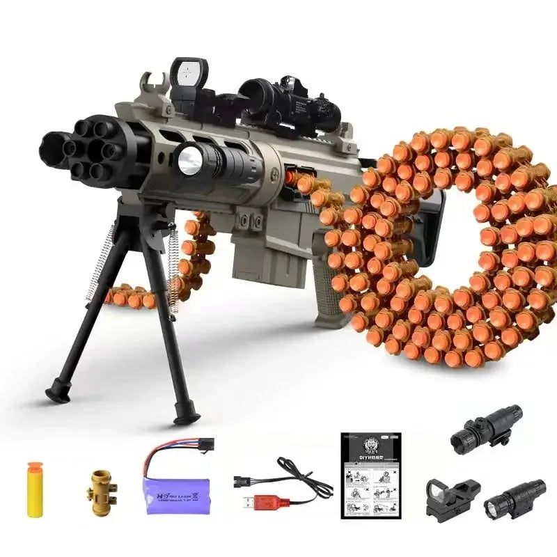 TriggerToy Belt-Fed Gatling Foam Blaster