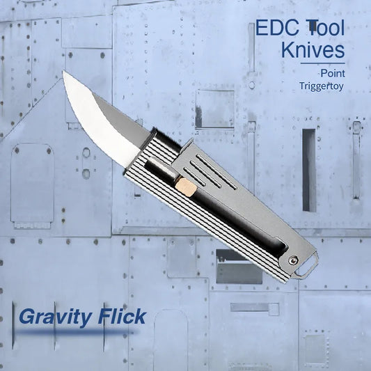 Gravity Flick – Tactical D2 Steel EDC Knife with Aluminum Handle