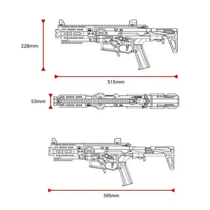 Triggertoy Hildolfr 737 3D Foam Blaster