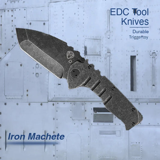 Iron Machete: Outdoor Adventure Portable Folding Knife