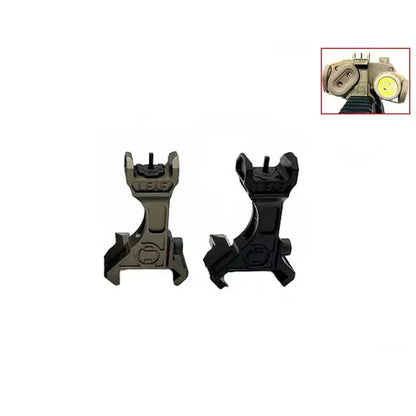 LEAF PEQ15 CNC Rail Mount Flip Back Up Sight