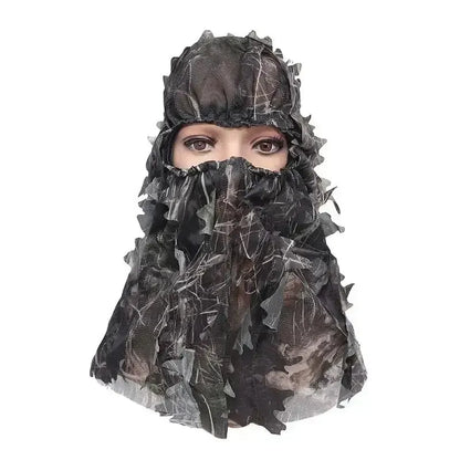 Leafy Camo Full Face Tactical Mask Windproof Multi-use
