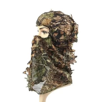 Leafy Camo Full Face Tactical Mask Windproof Multi-use