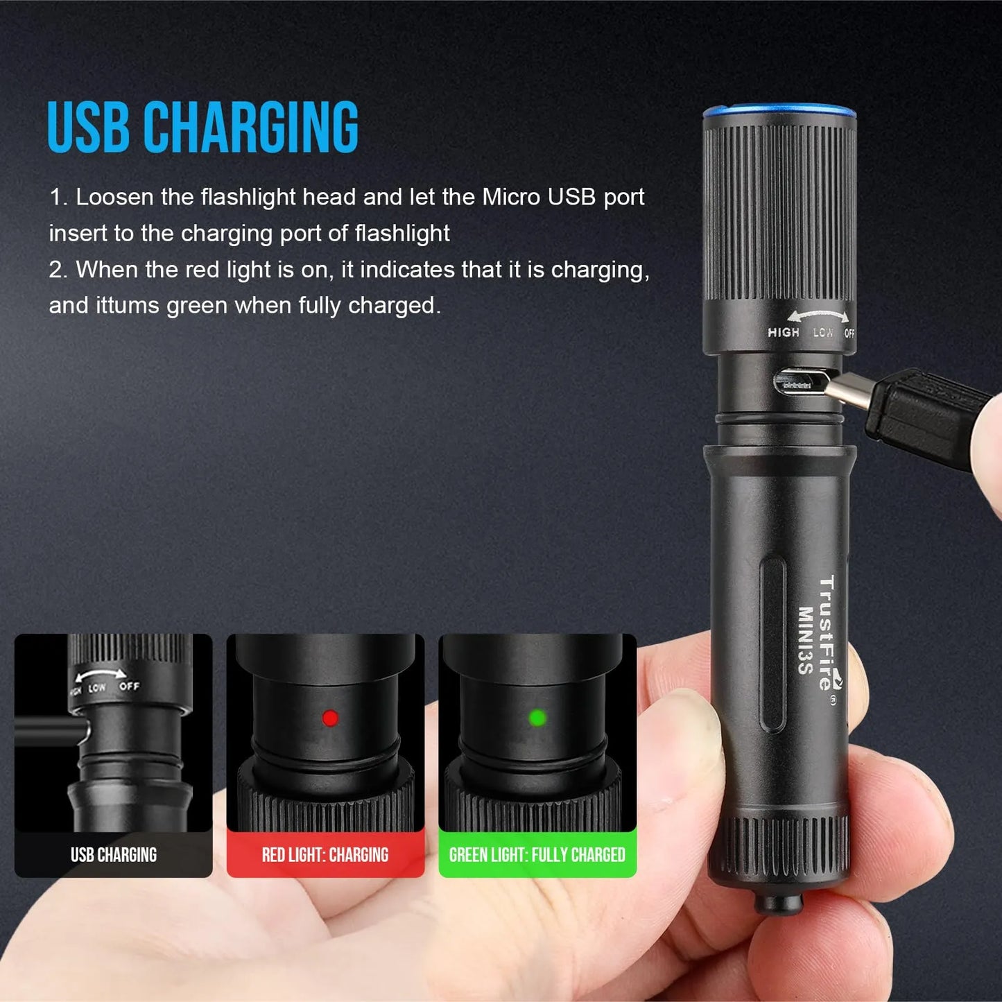 MINI2 220 Lumens Keychain EDC Flashlights
