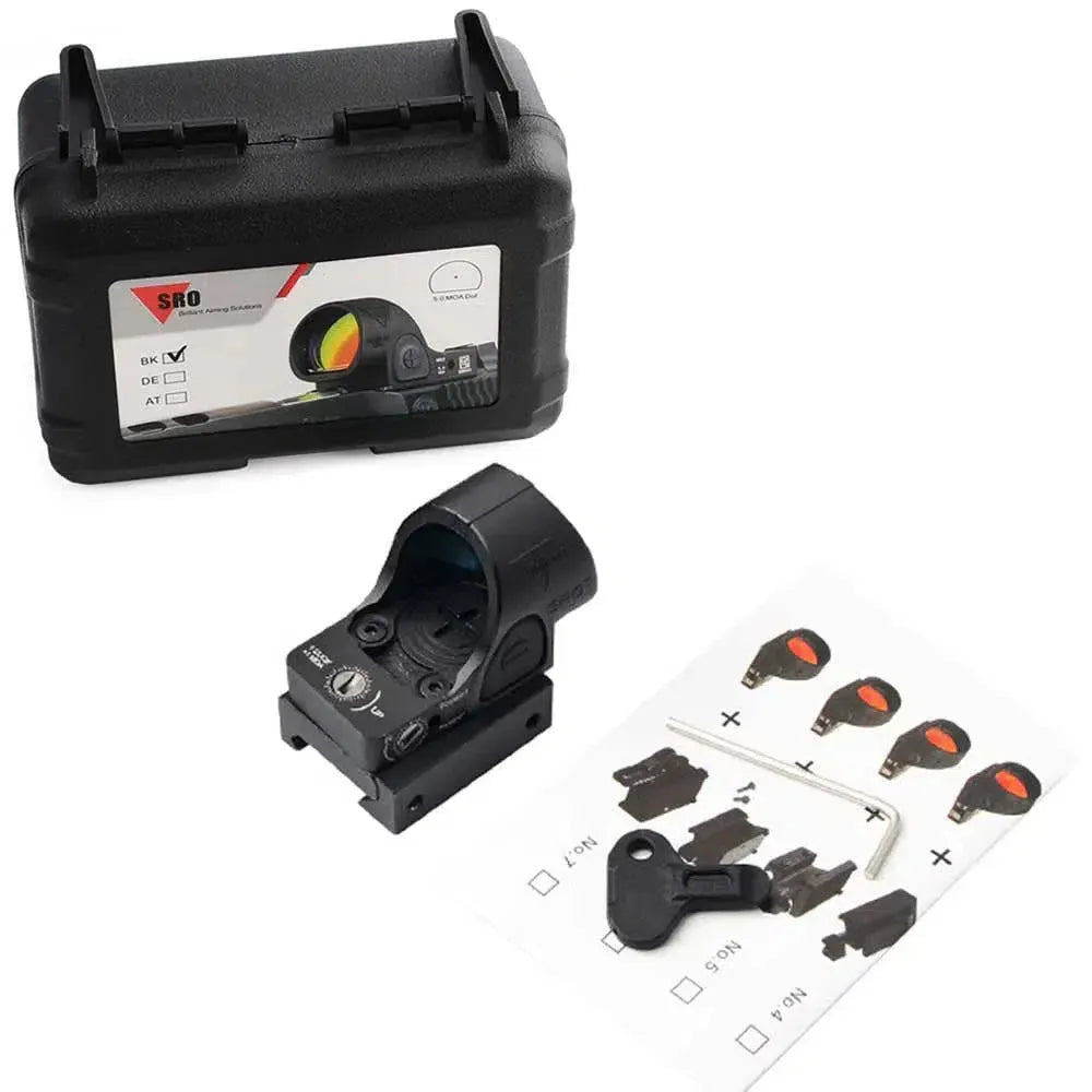 Mini SRO 5.0 MOA Red Dot Reflex Sight Collimator