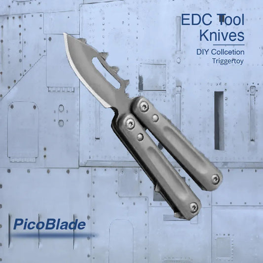 PicoBlade – Compact Stainless Steel EDC Keychain Knife with Butterfly Action Regular price