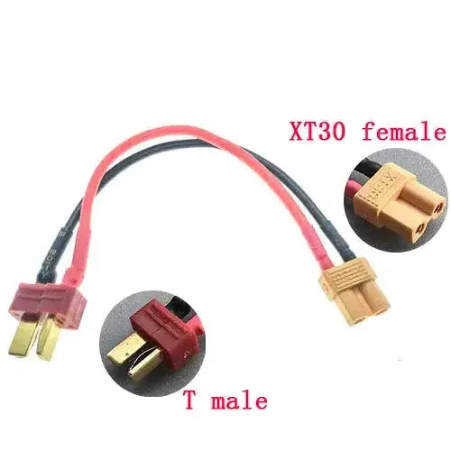SM / XT30 / Mini Tamiya / T Plug Female/Male Connector Adapter 2pcs