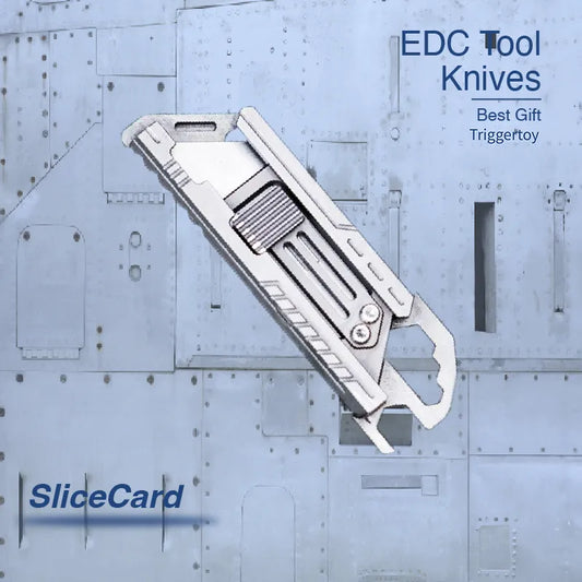 SliceCard - Titanium Utility Knife for Pocket & Keychain Regular price
