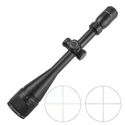 T-Eagle EOS 6-24x50 AOE HK 1/4 MOA Front Parallax Riflescope Red Green Reticle