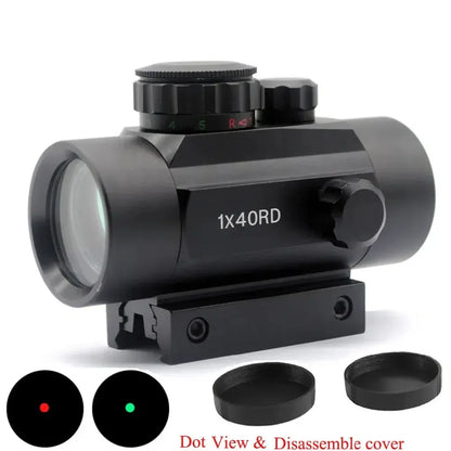 Tactical 1x40RD Red Green Dot/Cross Optical Sight