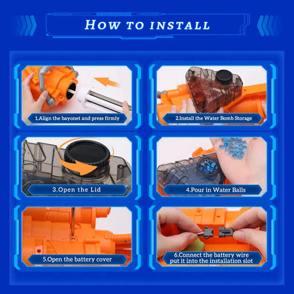 TriggerToy Auto Gatling Gel Blaster